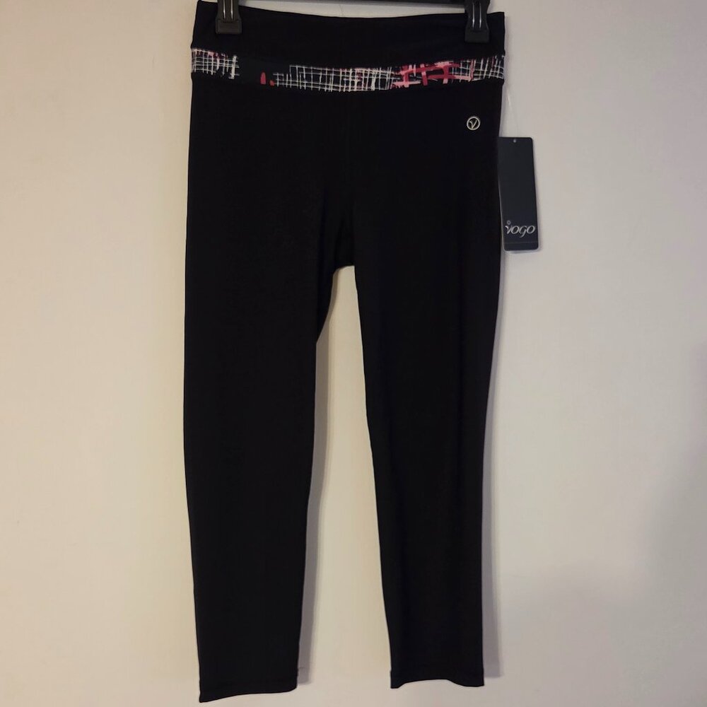 Vogo Active Wear Crop Workout Stretch Pants-Set of Three